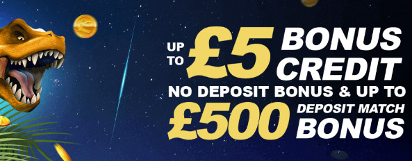 ￡500 + ￡5 No Deposit