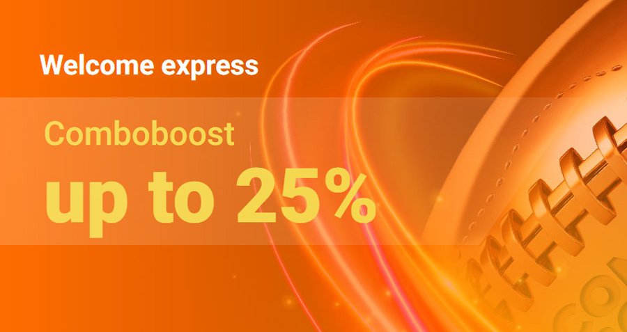 N1Bet Comboboost up to 25% - Welcome express